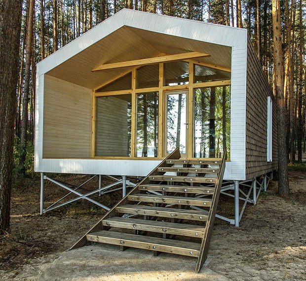 Сваи под каркасный дом в Бикине